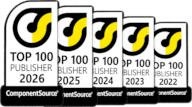 Top 100 publisher by ComponentSource 
