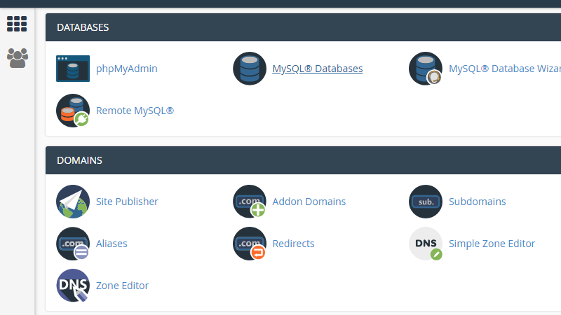 cPanel MySQL 1