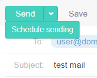 Schedule sending